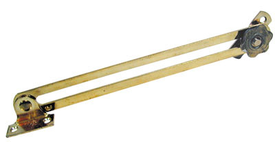 Straight Lid Stay, Brass 7"