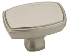 ASHTYN RECTANGLE KNOB, SATIN NICKEL