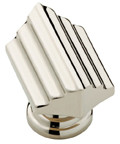 1-1/2" JULIAN STEP KNOB, POLISHED NICKEL