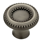 1-3/8" TARYN KNOB, HEIRLOOM SILVER