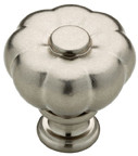 1-1/4" ABELLA FLUTED KNOB, BEDFORD NKL