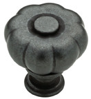 1-1/4" ABELLA FLUTED KNOB, SOFT IRON