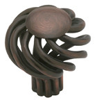 KNOB, SMALL WIRE SWIRL DESIGN