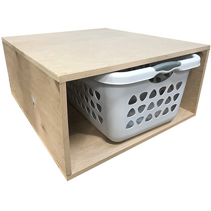 Laundry Pedestal MD1, no drawer, Choose sizes, add casters and bin