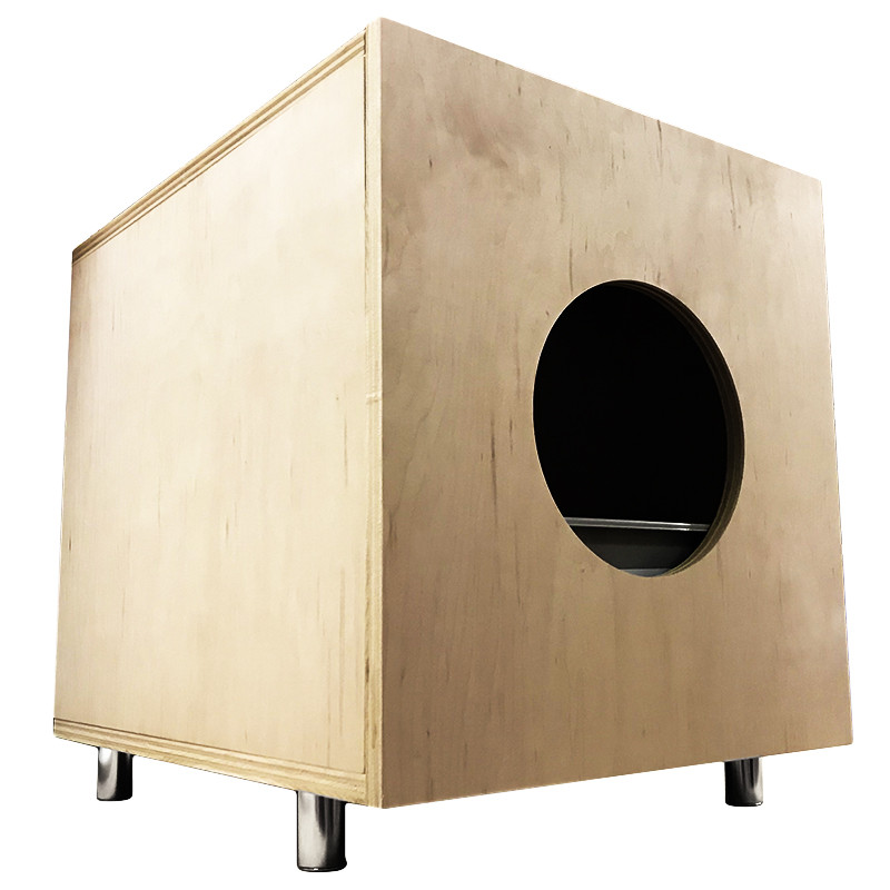 Unfinished Plywood pet house litter box - wooden cat litter box cover