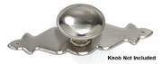 4" X 1" BACKPLATE, SATIN CHROME FINISH