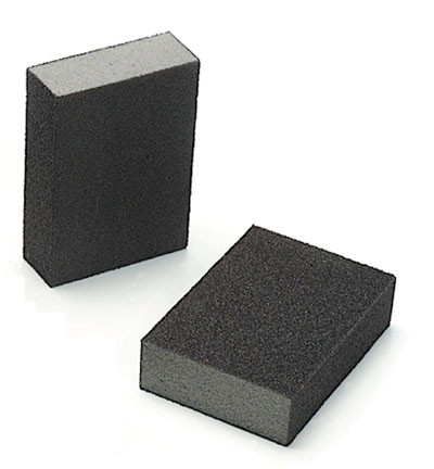 4 Sided Sanding Sponges, Medium Black/Grey 2.75" X 3.94"