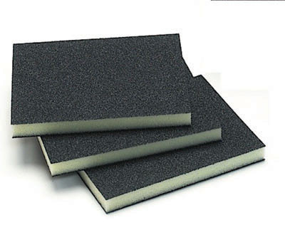 Double Sided Sanding Sponges, Black/Grey 150 3.75" X 4.75"