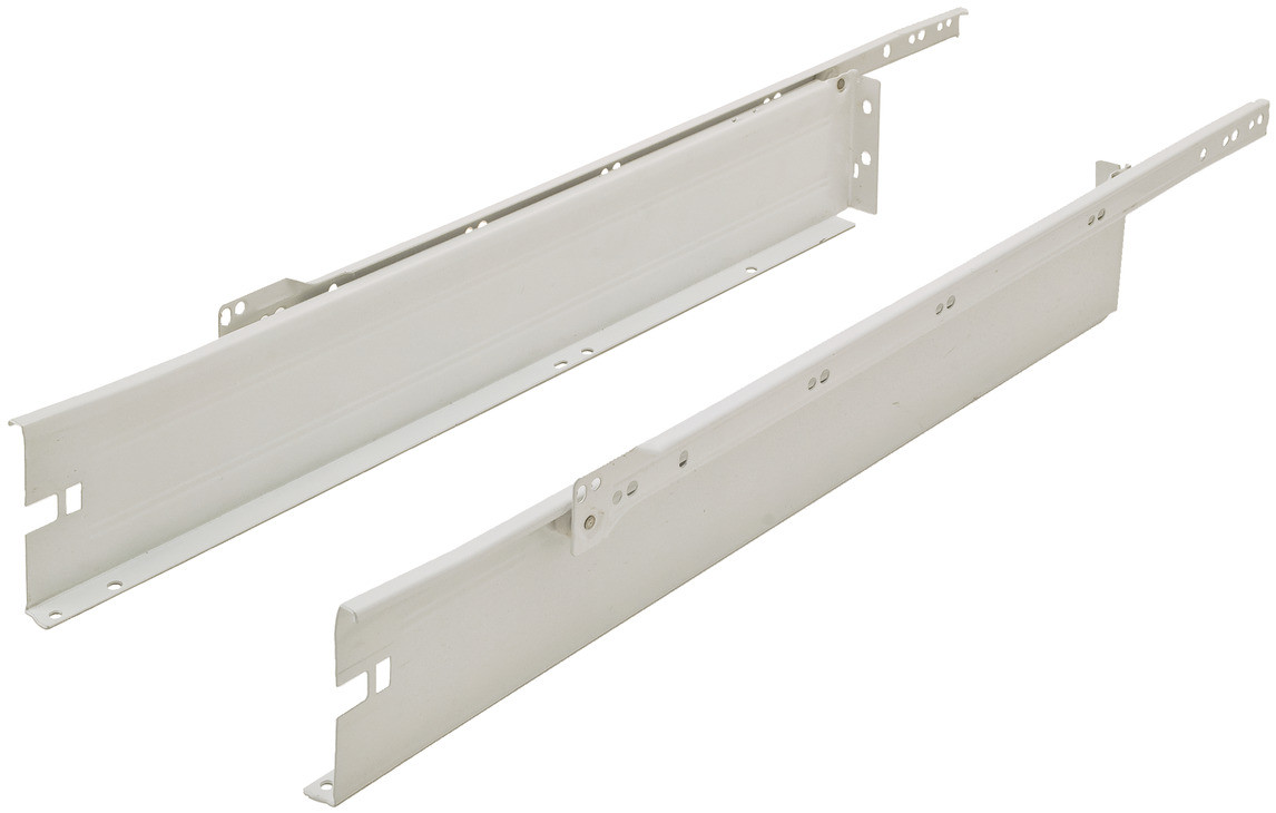 Replacement Metal-Drawer Sides with Slides and Front Brackets "METALBOX" 3/4 extention,Choose Sizes