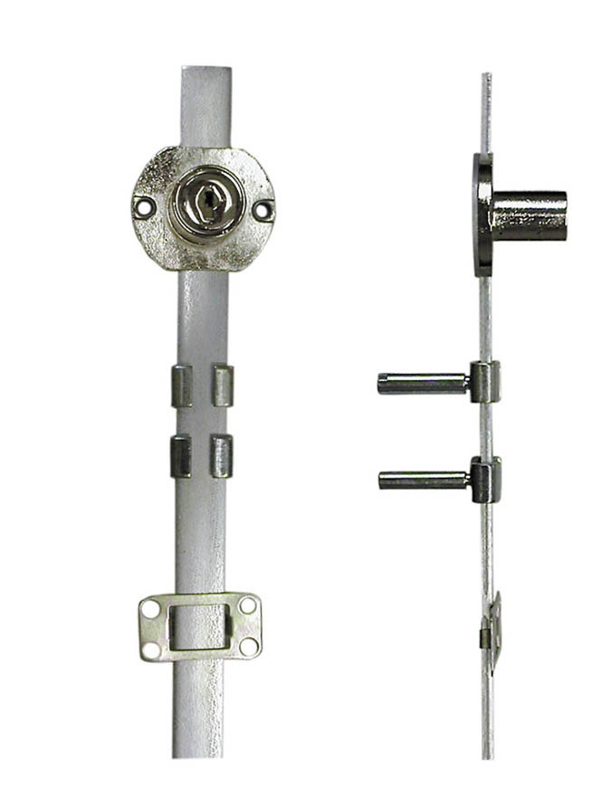 Disc Tumbler - Gang Lock,Bright Nickel Key 415