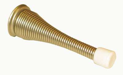 Spring Door Stop, Brass
