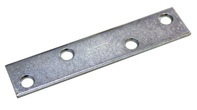 Pro-Pack 10pcs, Mending Plates, Similar To # S995 4 Zinc 7/8" X 4"