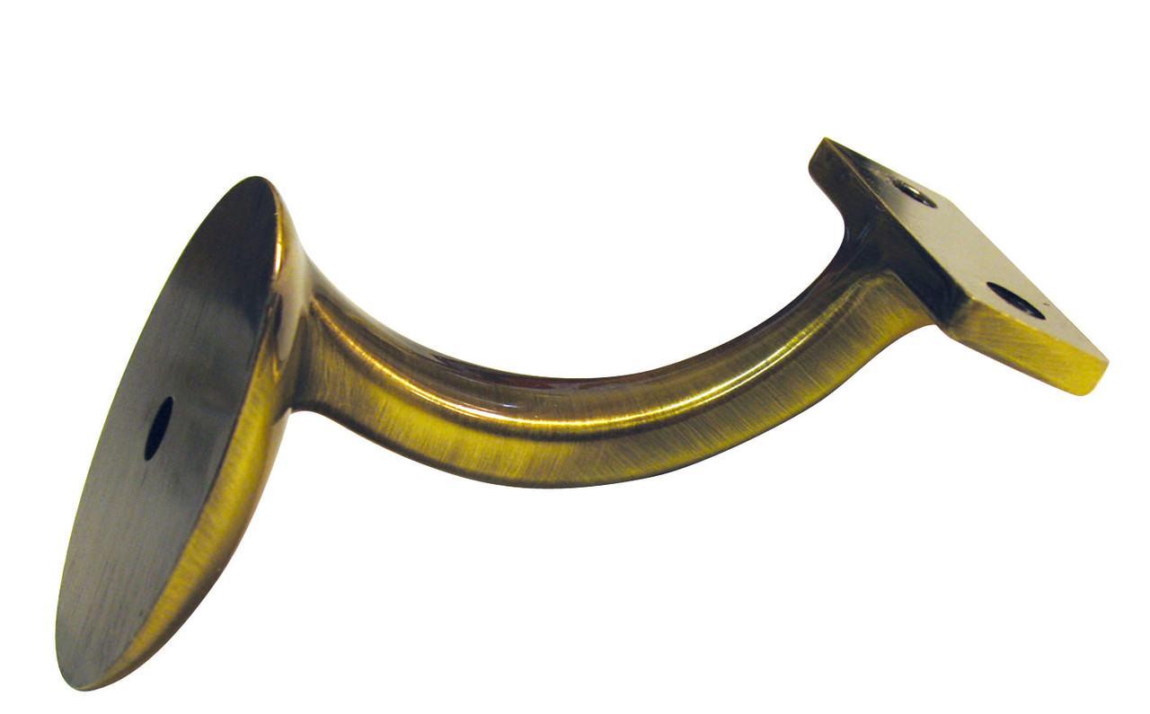 Hand Rail Brackets, Antique Brass
