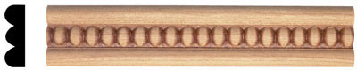 Embossed Mouldings, Cherry .280" T X .750" W X 48" L