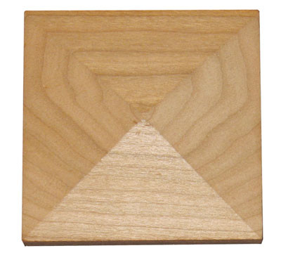 Caps for Beaded Filler Moulding,Maple 3" X 3"