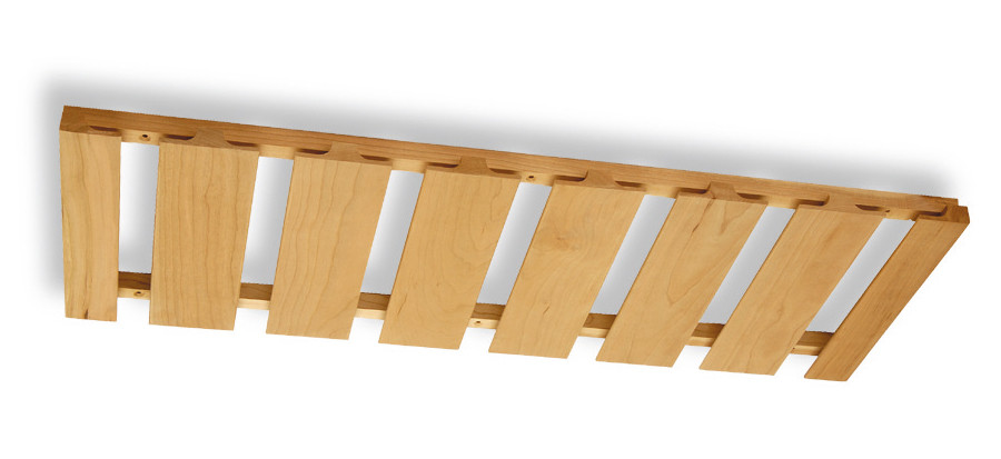 Wood Stemware Rack, Hickory 18" X 12"
