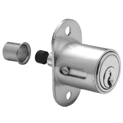 Olympus Sliding Door Plunger Lock, Keyed Different