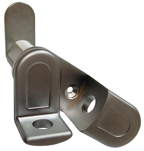 Olympus Cam Lock for Padlockable Doors or Drawers with Finger Pull, Satin Chrome