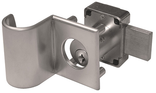 Olympus 1-1/8" Cylinder Through Bolt Plates & Finger Pull, Top Plate