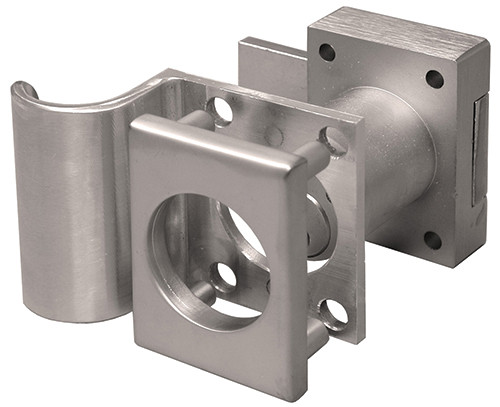 Olympus 7/8" Cylinder Through Bolt Plates & Finger Pull, Top Plate