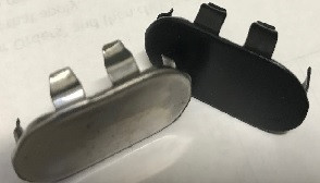 End Caps For oval closet wardrobe tubing (closet Rods) Choose Color