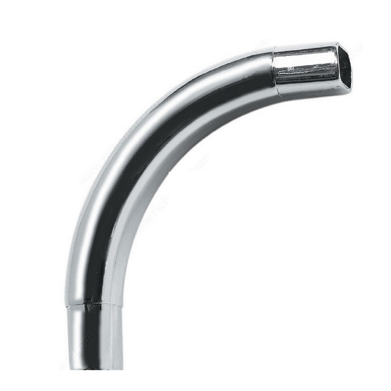 Curved Oval Corner Closet Rod Adapter Sections 90D #574/6z For oval wardrobe tube Support 30mm 15mm Chrome Plated, angled oval, and 1mm thick Rods to Fit