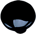 KNOB, 1-1/2" BLACK
