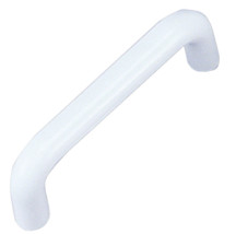 PULL, 4" WHITE PLASTIC