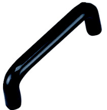 PULL, 4" BLACK PLASTIC