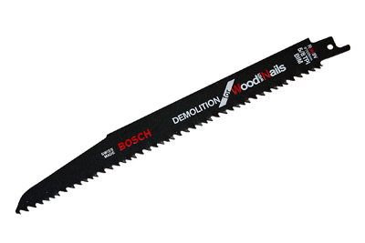 Demolition Blades, 5/8 Teeth/Inch, .062 Thick, For Wood W/Nails Or Metal Black 9"