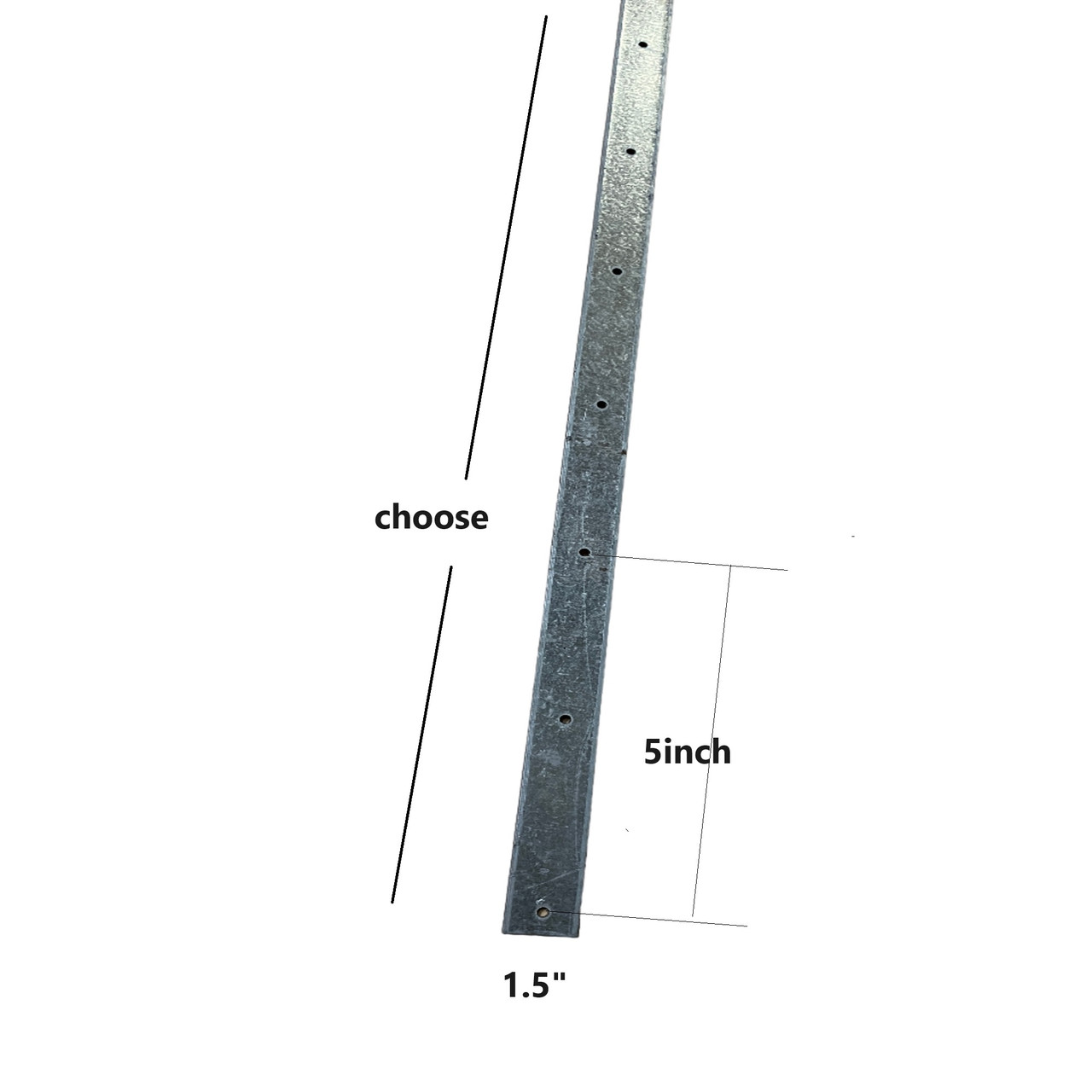Perforated Flat Bar steel , choose your size. Metal Perforated with Holes-22GA(0.03") and 0.23" Diameter Holes, up to 47"Lx 1.5" Wide, 0.23" thick CUT TO ANY SIZE FREE, CHOOSE