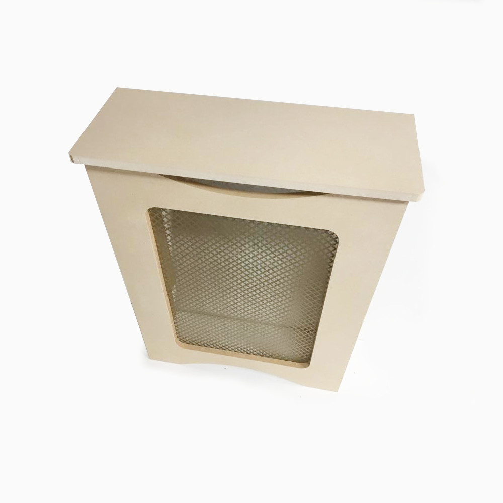 Unfinished MDF Radiator Cover With Aluminum Sheet Total Size 32" Width x 6" Depth x 24" Height - MD20