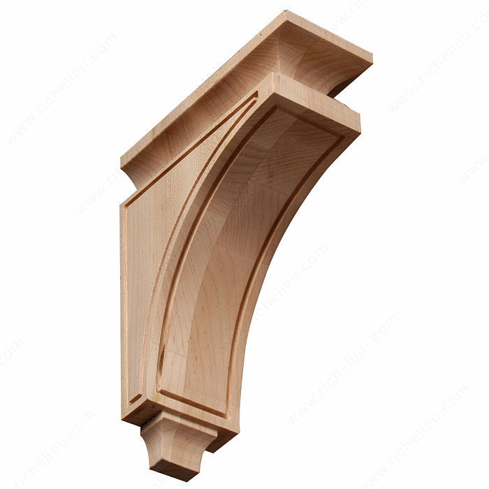 Mission & Shaker Corbel - MS5, Species Cherry, Height - Overall Dimensions 10 in, Depth - Overall Dimensions 7 1/2 in, Width 3 in