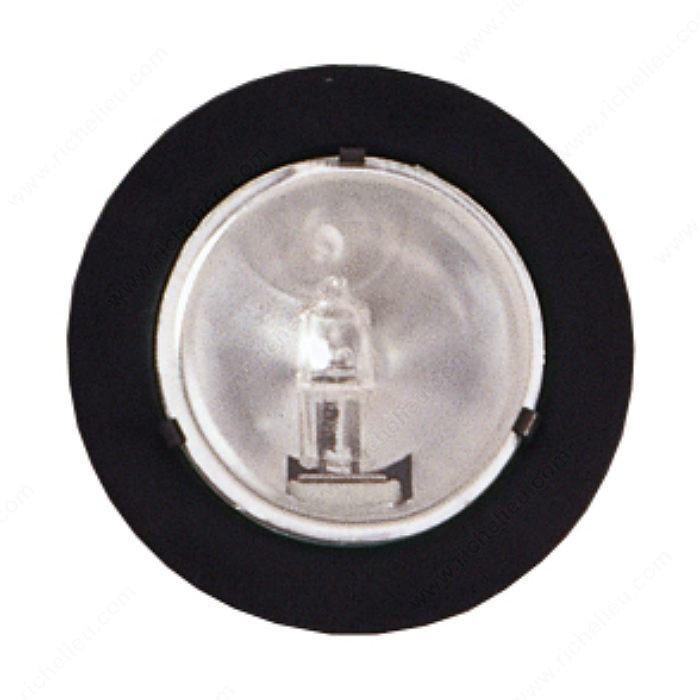 20W Halogen, Recessed, Transformer included., Finish Black, Kit 1 Lamp