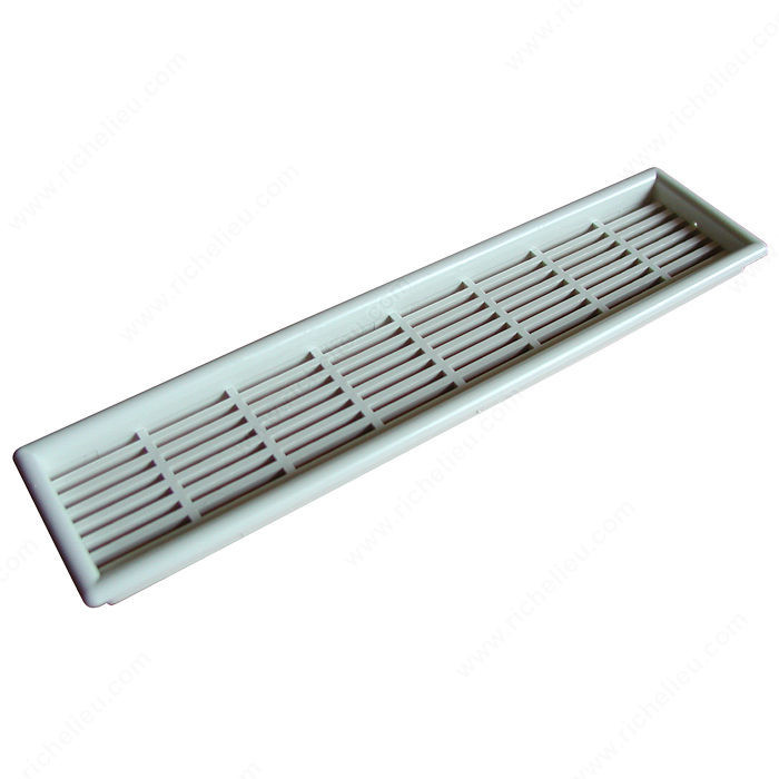 Ventilator Grill, Drilling Dimensions: Width 35 mm, Drilling Dimensions: Length 170 mm, Finish White, Width - Overall Dimensions 175 mm PRO-PACK 3