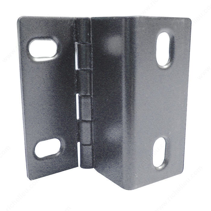 Traditional Metal Wraparound L Hinge - 0202, Finish Grey, Finish Number 100