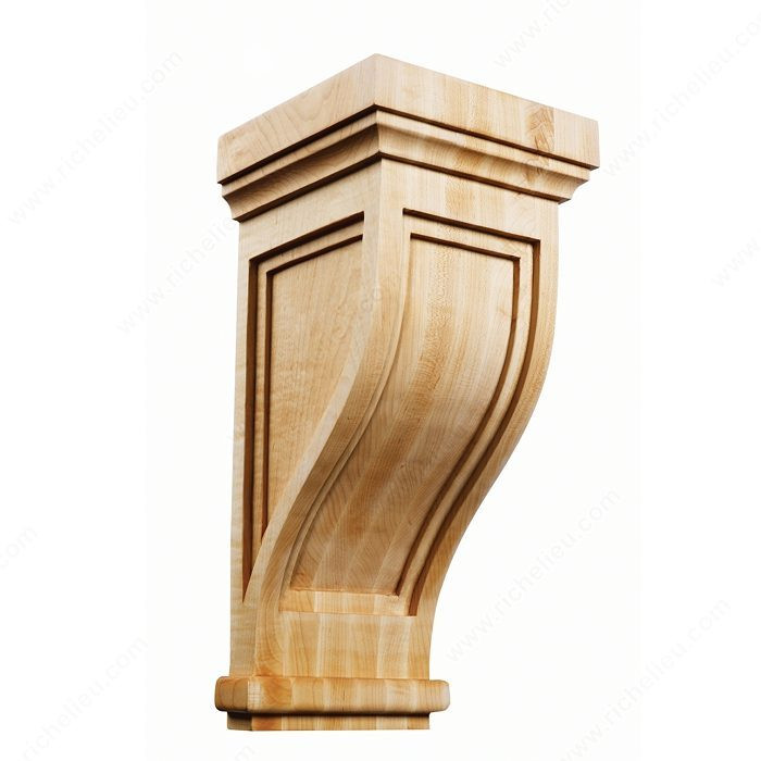 Mission & Shaker Corbel - MS15, Height - Overall Dimensions 10 in, Depth - Overall Dimensions 5 in, Width 4 3/4 in
