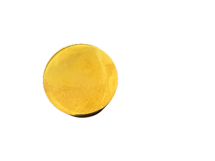 Standard Glue-In Flat End Cap, Solid Polished Brass finish, Handrail Size 1-1/2 in, Material Solid Brass, Finish Brass, Baluster Post Size 1-1/2 in, 1-3/8" installation Diameter