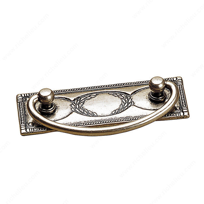 Traditional Brass Pull - 6323, Finish Faux Iron, Projection - Overall Dimensions 33 mm, Length - Overall Dimensions 97 mm