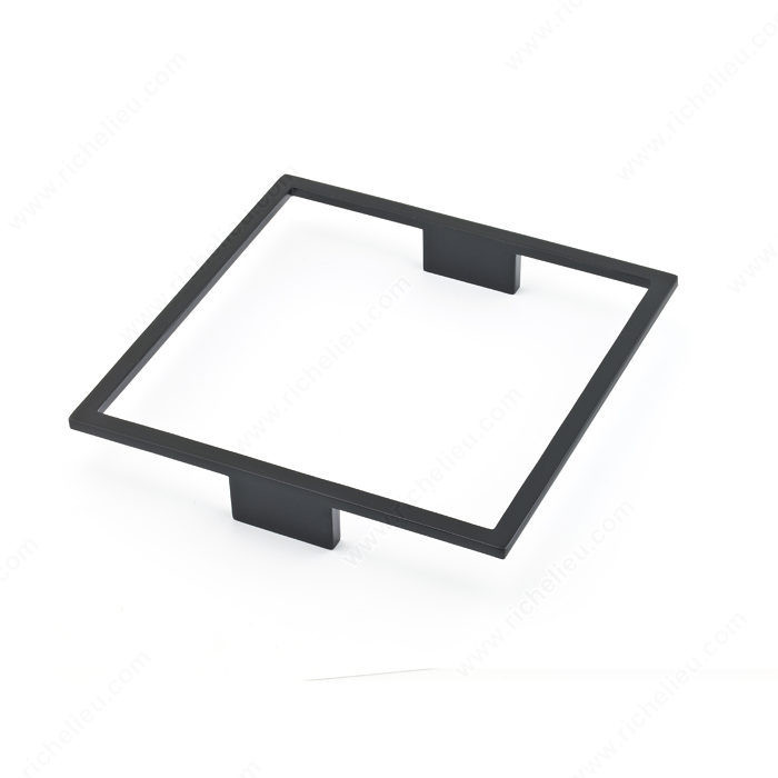 Contemporary Metal Pull - 1015, Finish Matte Black