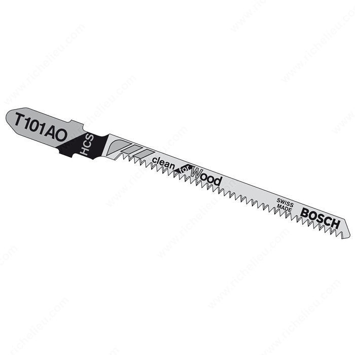 Blade for Curved Cut Pointed Tooth Blade - Both Sides Splinter-Free (Wood),