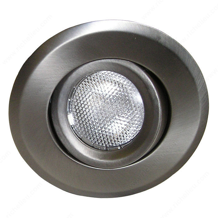 50W PAR20 Recessed Fixture, Finish Chrome, Function With Swivel
