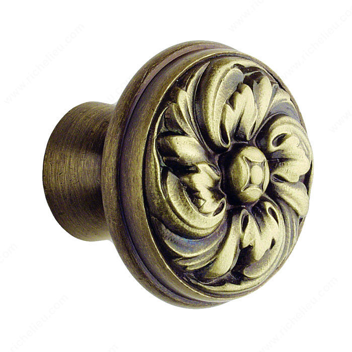 Cabinet Knob 1020 Series, Diameter - Overall Dimensions 1 1/8 in, Finish Polished Nickel, Projection - Overall Dimensions 7/8 in