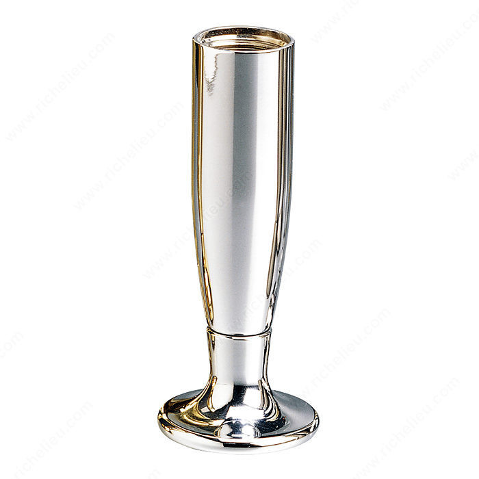 Contemporary Adjustable Furniture Leg - 1026, 25 mm (1'') adjustment, Height 100 mm, Finish Chrome