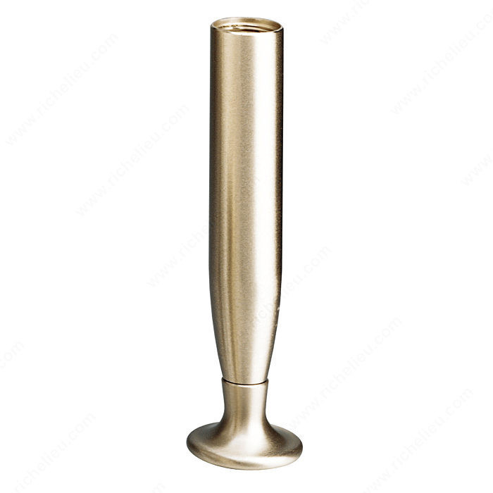 Contemporary Adjustable Furniture Leg - 1026, 25 mm (1'') adjustment, Height 100 mm, Finish Matte Nickel
