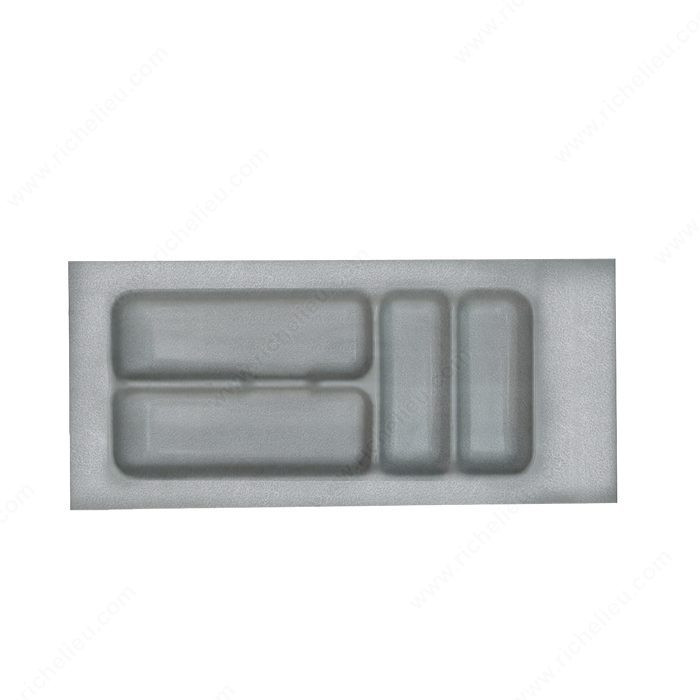 Cutlery Divider, Width 197 to 248 mm, Finish Silver Grey