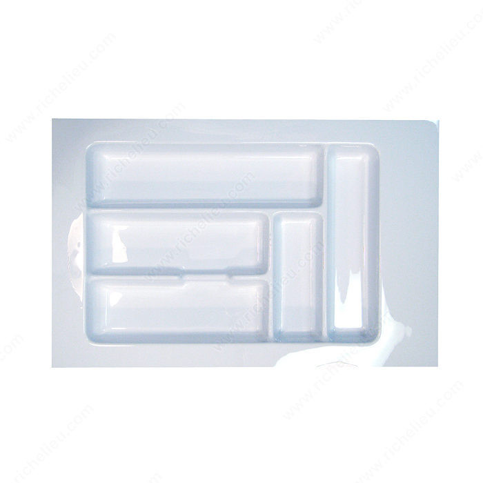 Cutlery Divider, Width 292 to 349 mm, Finish White