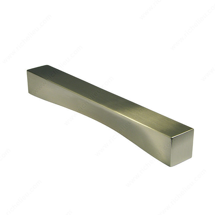 Transitional Metal Pull - 1046, Center to Center 160 mm, Finish Brushed Nickel, Length - Overall Dimensions 200 mm