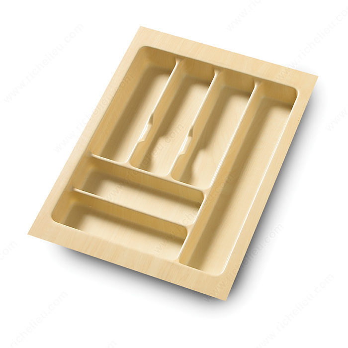 Cutlery Divider, Width 394 to 451 mm, Finish Maple