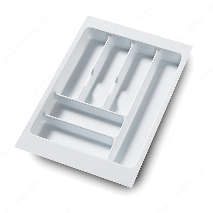 Cutlery Divider, Width 394 to 451 mm, Finish White